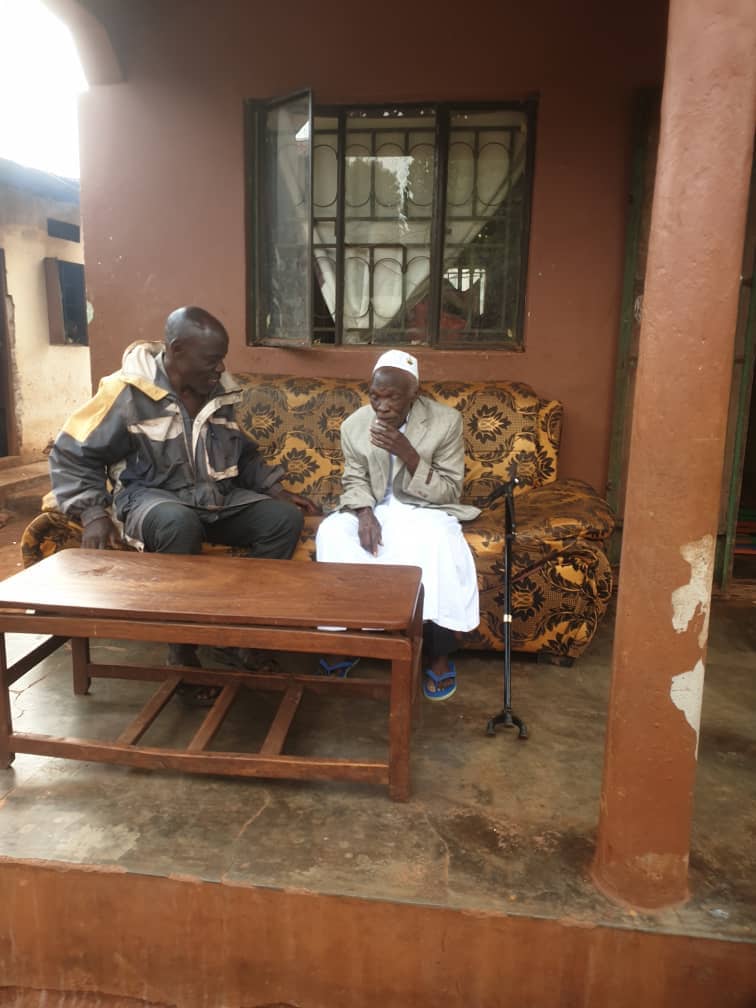 Community conversation with an older resident